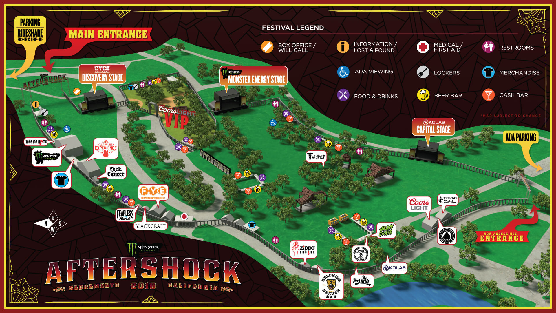 Aftershock 2018 Map ghostcultmag | Ghost Cult Magazine