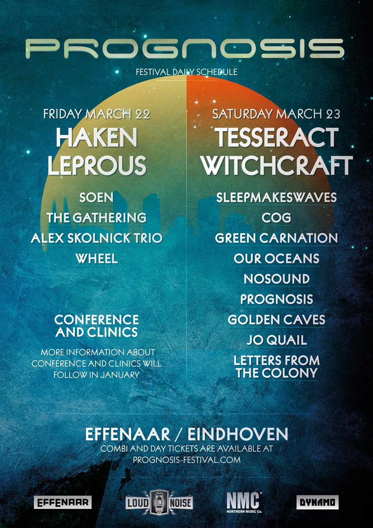 Prognosis Festival With Haken, TesseracT, Witchcraft, Leprous Announces  Schedule - Ghost Cult MagazineGhost Cult Magazine