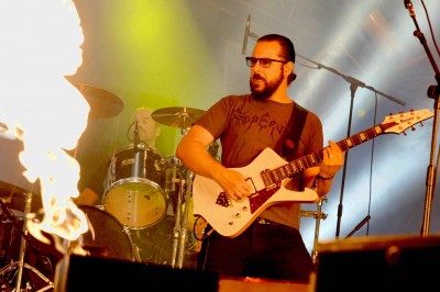 Ihsahn with Emperor, photo by Emma Stone