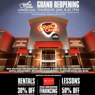 the beta machine guitar center sherman oaks reopening