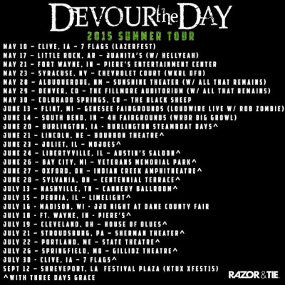 devour the day summer 2015 tour