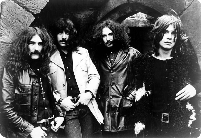 Black Sabbath in 1970, photo by Warner Brothers Records