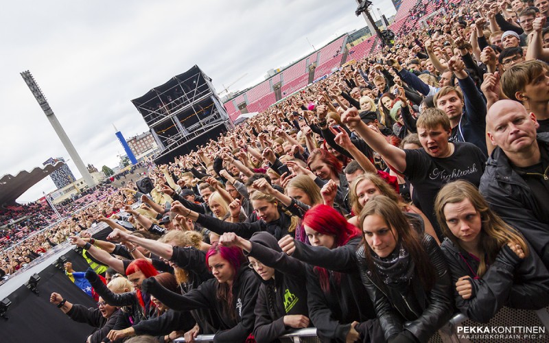 Crowd at Ratinan Stadium, by Pekka Konttinen Photography