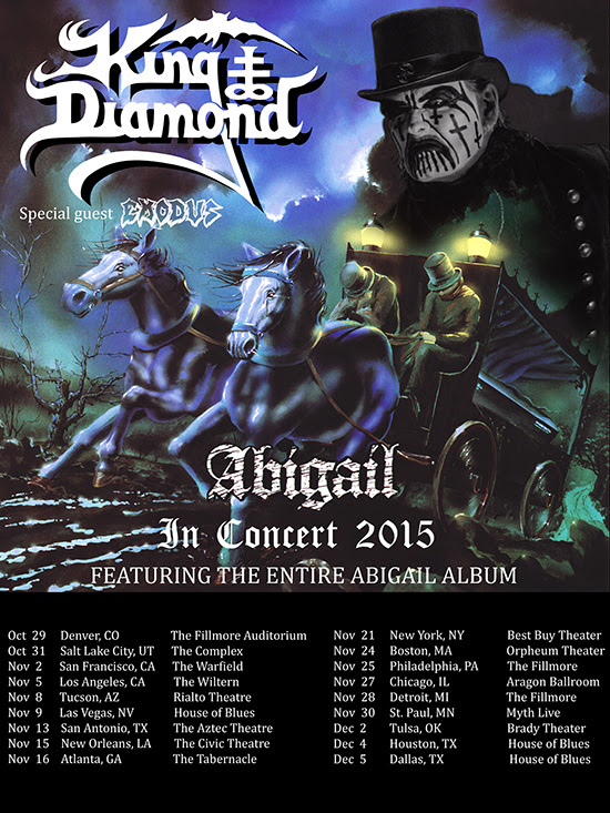 King Diamond and Exodus Abigail tour admat