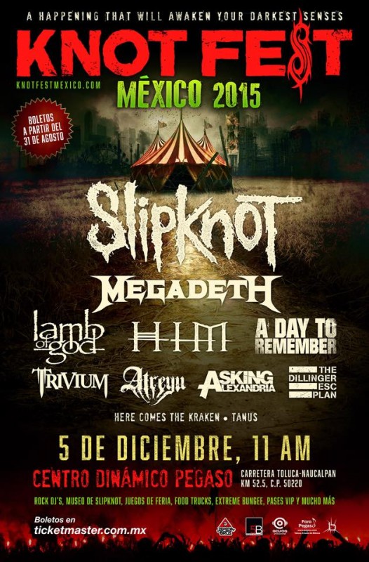 Knotfest Mexico admat