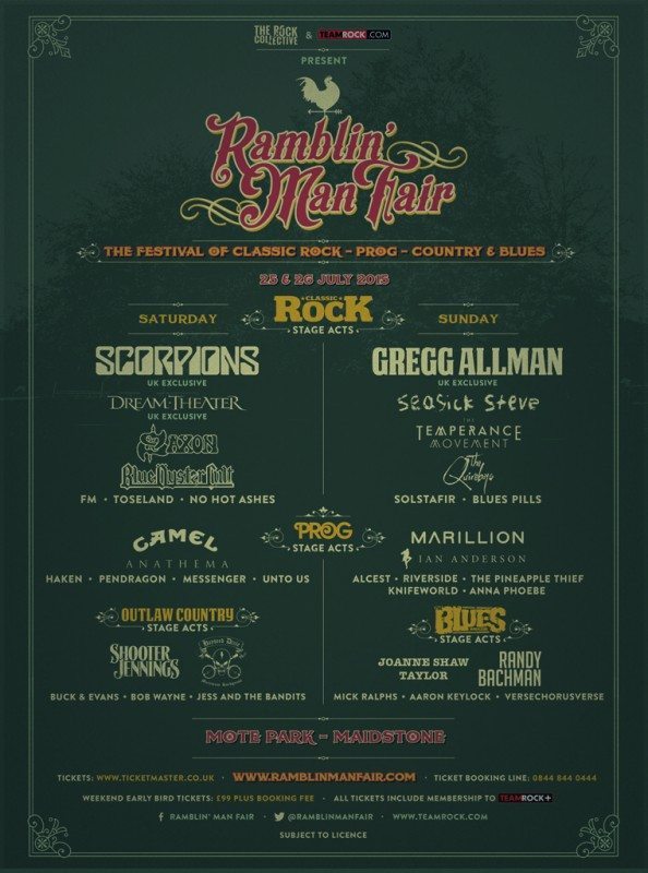 Ramblin' Man Fair Festival (Saturday) - Maidstone, Kent (UK) - Ghost Cult  MagazineGhost Cult Magazine