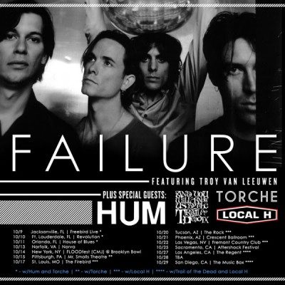 Failure tour poster with Troy Van Leeuwen