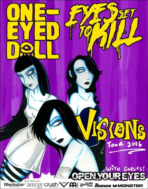 One Eyed Doll and Eyes Set To Kill co headline tour