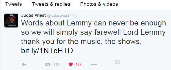 judas priest rip Lemmy