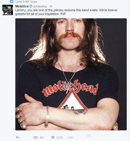 metallica rip lemmy