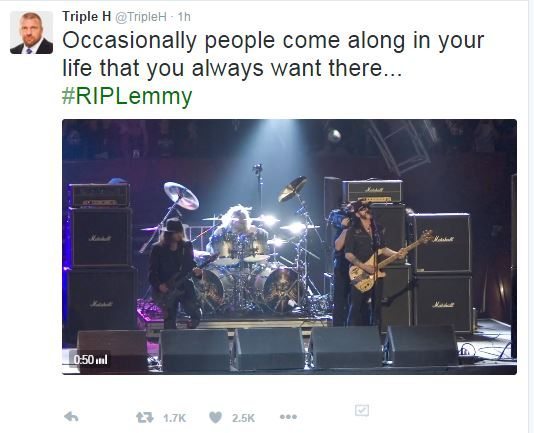 triple H RIP Lemmy