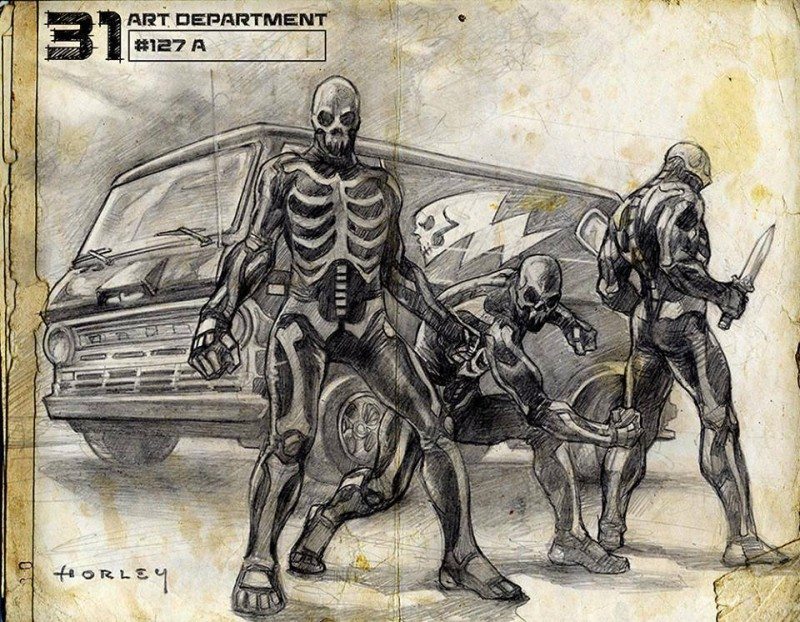 Rob Zombie concept art from 31 movie