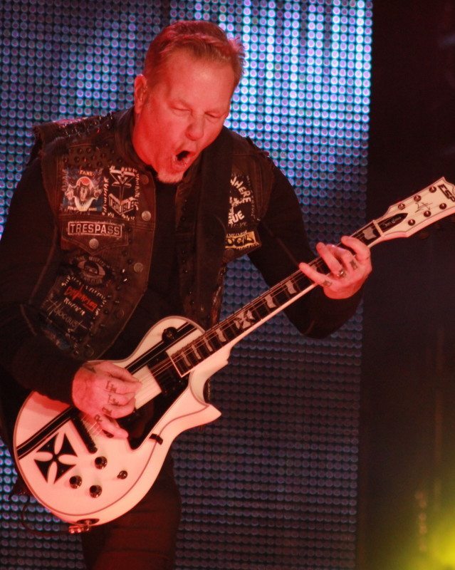 James Hetfield of Metallica, by Victoria Anderson ghostcultmag