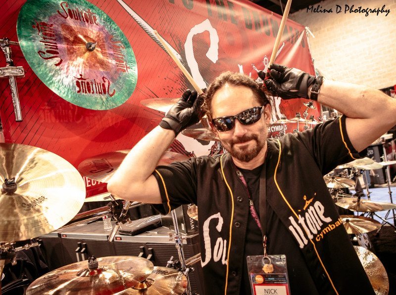 Nick Menza (ex-Megadeth) at The NAMM Show 2016, by Melina D Photography