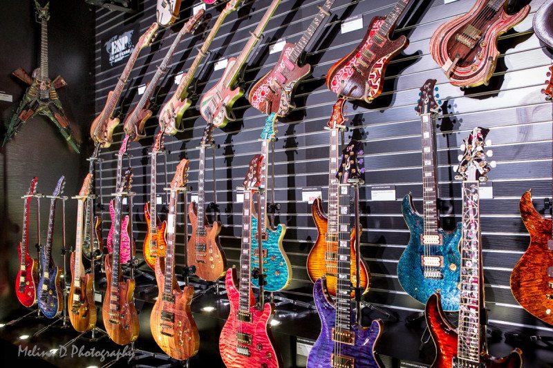 ESP Guitars display at The NAMM Show, by Melina D Photography