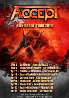 Accept Blind Rage US tour 2016 ghostcultmag
