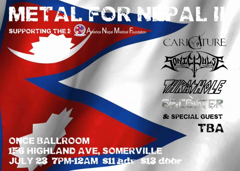 Metal For Nepal Official Flyer By Artist Lisa Schuchmann