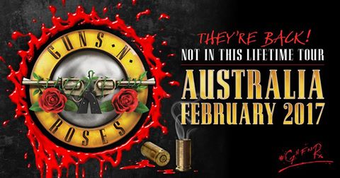 Guns N Roses Austraillia poster ghostcultmag
