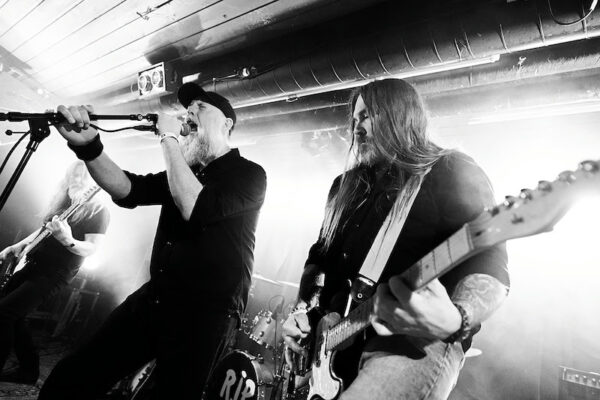 Avrak band promotional photo by Ketil Hardy featuring Anders Hegna and Ted Skjellum of Darkthrone, Norwegian heavy metal doom rock, Peaceville Records, debut album 2026