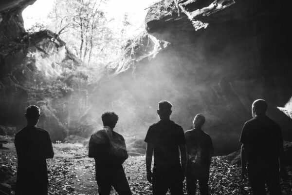 Rise Above Dead band promotional photo featuring Andrea Rondanini, Matteo Sala, Andrea Pesapane, Carlo Carbone, and Andrea Galliverti, Italian post-metal, Argonauta Records, Voidmass era 2026