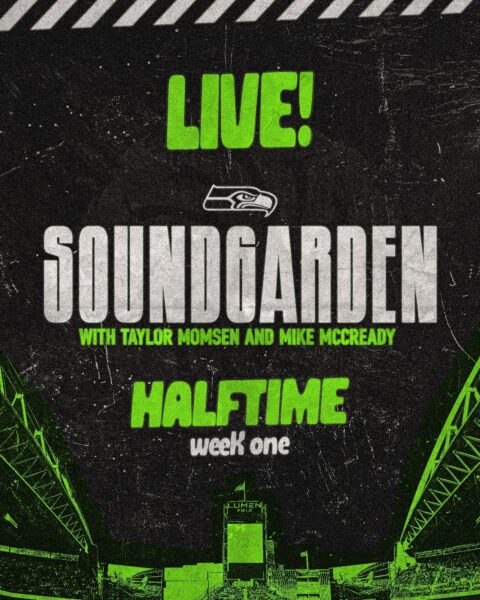 Soundgarden NFL halftime show announcement, Lumen Field Seattle September 9 2026, featuring Taylor Momsen and Mike McCready
