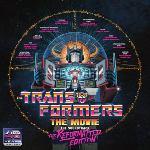 The Transformers The Movie The Soundtrack The Reformatted Edition album cover, Reigning Phoenix Music and Hasbro, 2026