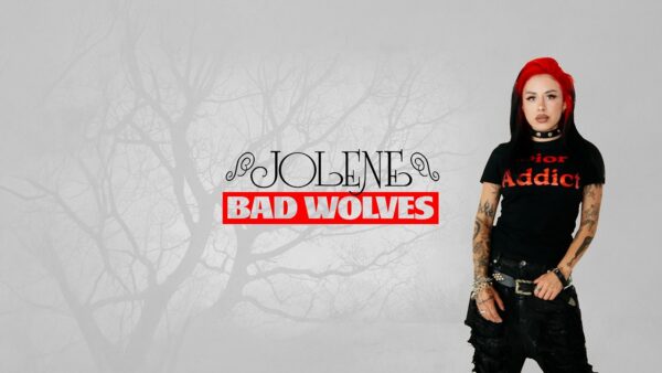 Bad Wolves Jolene art track video still, Dolly Parton Imagination Library charity single, Better Noise Music, 2026